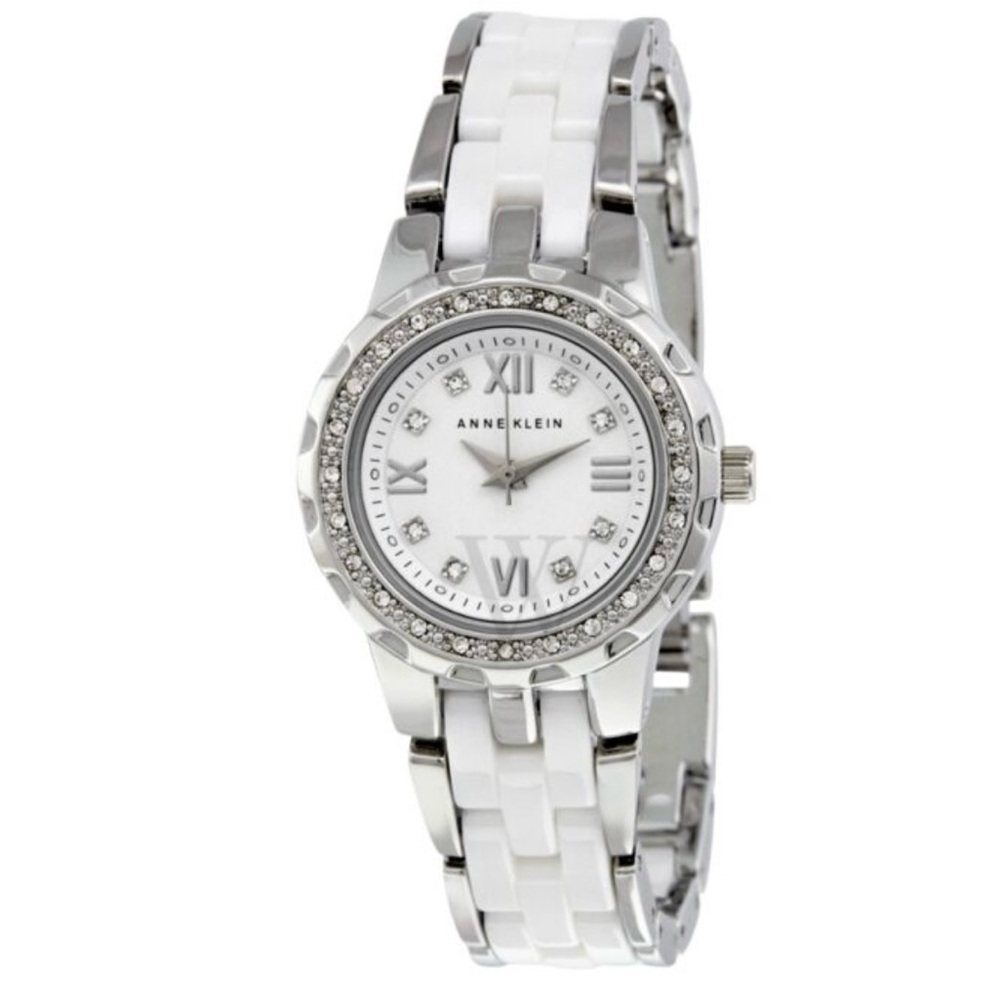 Anne Klein Dial Steel & White Ceramic Ladies Watch